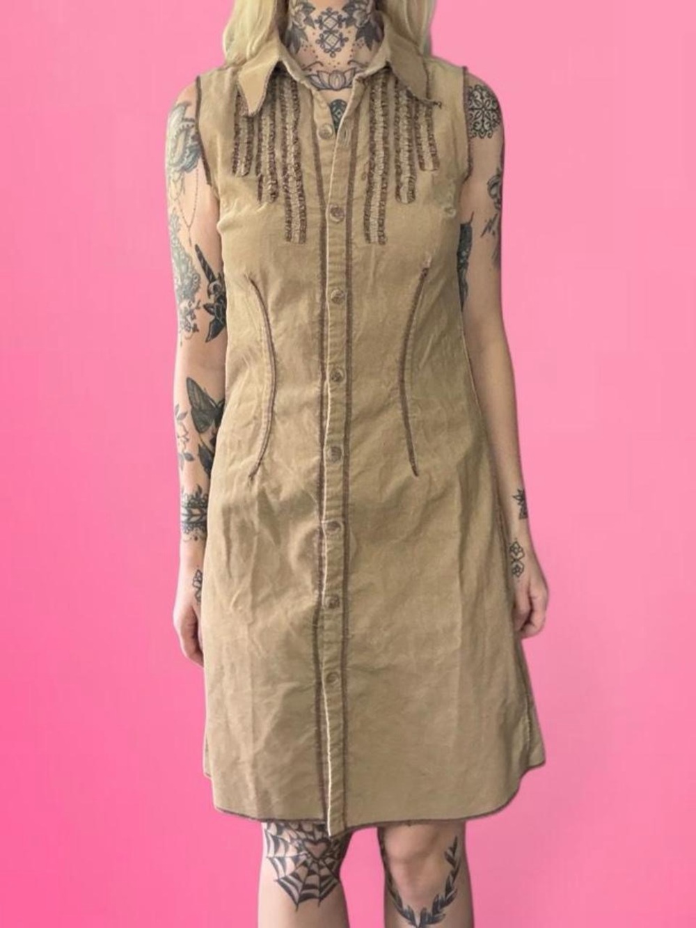 vintage y2k corduroy dress